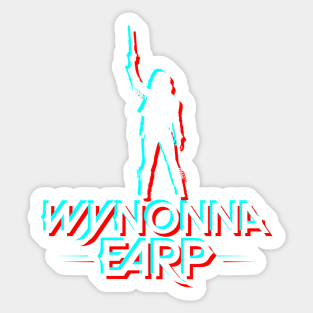 Wynonna Earp Retro Glitch - White Sticker